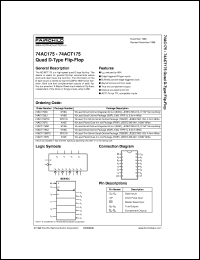 Click here to download 74ACT175MTCX Datasheet