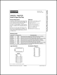 Click here to download 74ACT273SJ Datasheet