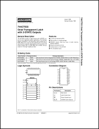 Click here to download 74ACT533SCX Datasheet