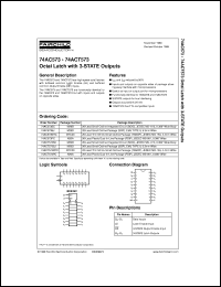 Click here to download 74ACT573PC Datasheet