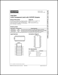 Click here to download 74ACT841SCX Datasheet