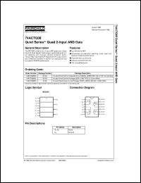 Click here to download 74ACTQ08 Datasheet