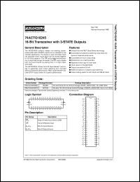 Click here to download 74ACTQ16245MTD Datasheet