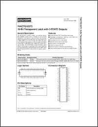Click here to download 74ACTQ16373SSCX Datasheet
