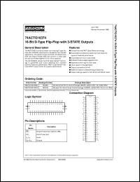 Click here to download 74ACTQ16374 Datasheet
