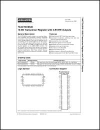 Click here to download 74ACTQ16646SSCX Datasheet