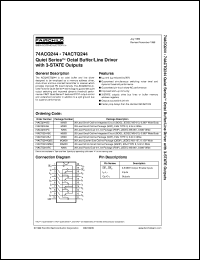 Click here to download 74ACTQ244CW Datasheet