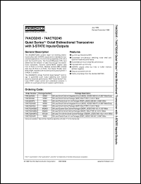 Click here to download 74ACTQ245QSC Datasheet