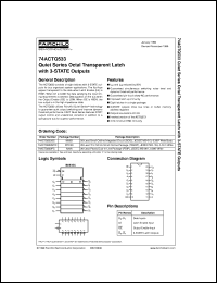 Click here to download 74ACTQ533CW Datasheet