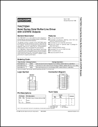 Click here to download 74ACTQ541CW Datasheet