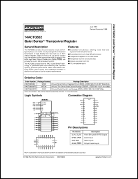 Click here to download 74ACTQ652SPC Datasheet
