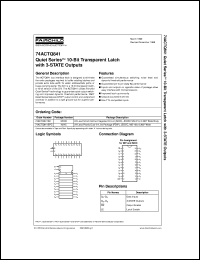 Click here to download 74ACTQ841SPC Datasheet