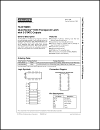 Click here to download 74ACTQ843SC Datasheet