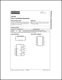 Click here to download 74F182SJ Datasheet