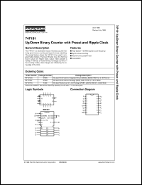 Click here to download 74F191SJ Datasheet