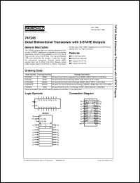 Click here to download 74F245PC Datasheet