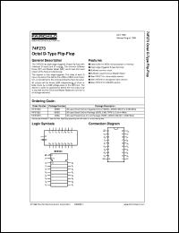 Click here to download 74F273SCX Datasheet