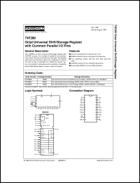 Click here to download 74F299SC Datasheet