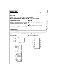 Click here to download 74F323CW Datasheet