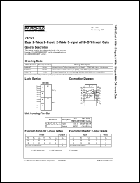 Click here to download 74F51 Datasheet