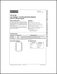 Click here to download 74LCX138SJ Datasheet