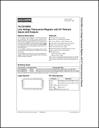 Click here to download 74LCX16652MTDX Datasheet