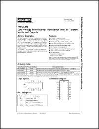 Click here to download 74LCX245WM Datasheet