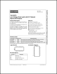 Click here to download 74LCX573MSAX Datasheet