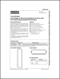 Click here to download 74LCXZ16240 Datasheet