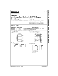 Click here to download 74LVQ125SJX Datasheet