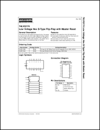 Click here to download 74LVQ174SJ Datasheet