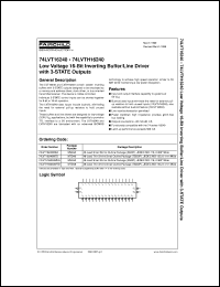 Click here to download 74LVT16240MTDX Datasheet