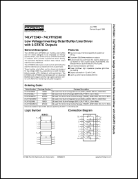Click here to download 74LVT2240MTC Datasheet