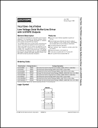 Click here to download 74LVTH244MTCX Datasheet