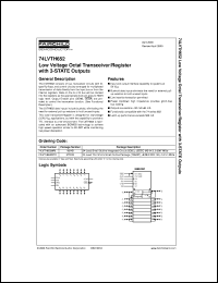 Click here to download 74LVTH652MTCX Datasheet