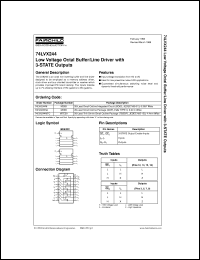 Click here to download 74LVX244MTCX Datasheet