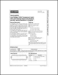 Click here to download 74VCX162373MTDX Datasheet