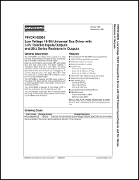 Click here to download 74VCX162835MTDX Datasheet