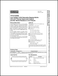 Click here to download 74VCX162838MTDX Datasheet