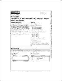 Click here to download 74VCX16373MTDX Datasheet