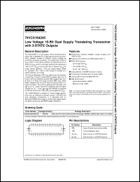 Click here to download 74VCX164245MTDX Datasheet