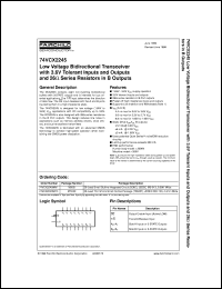 Click here to download 74VCX2245MTCX Datasheet