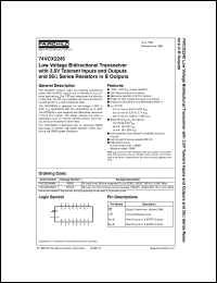 Click here to download 74VCX2245WM Datasheet