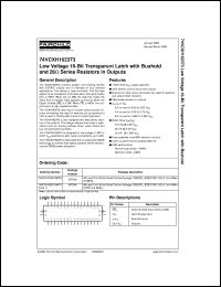 Click here to download 74VCXH162373MTD Datasheet