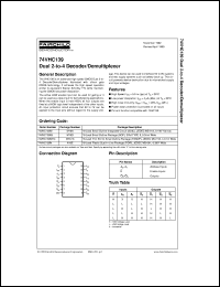 Click here to download 74VHC139MTC Datasheet