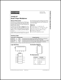 Click here to download 74VHC157MTCX Datasheet