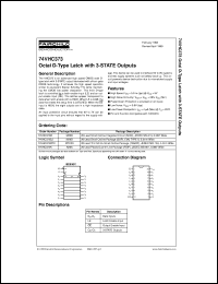 Click here to download 74VHC373MX Datasheet