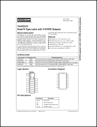 Click here to download 74VHC573MTCX Datasheet