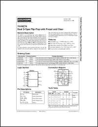 Click here to download 74VHC74 Datasheet