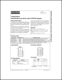 Click here to download 74VHCT541AMTC Datasheet